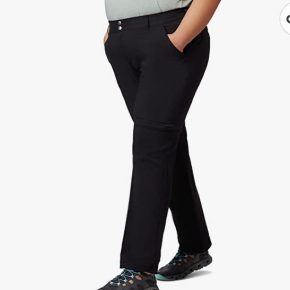 Columbia Saturday Trail black convertible pants womens sz 24W New with Tag